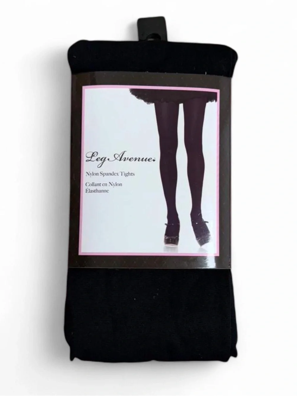 Y2K Deadstock 2000s leg avenue black full length nylon tights👾